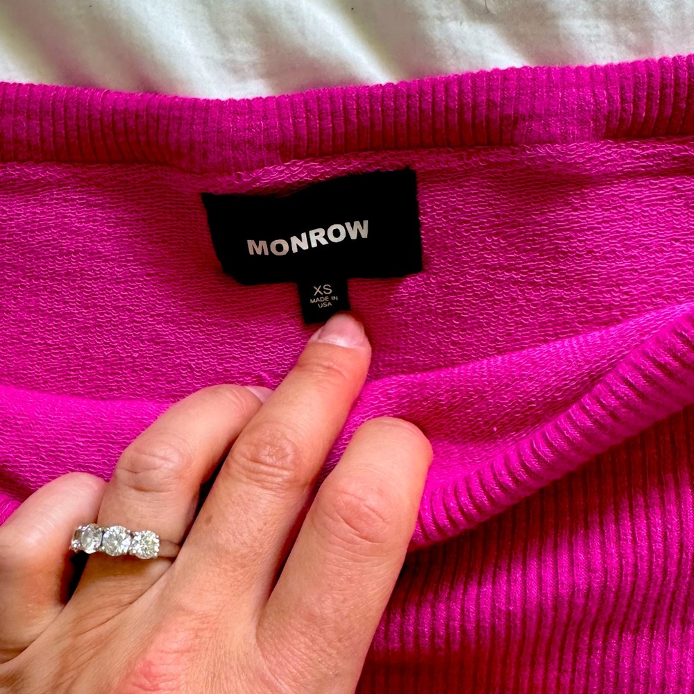 Monrow Raspberry rose skirt, XS - Picture 4 of 5